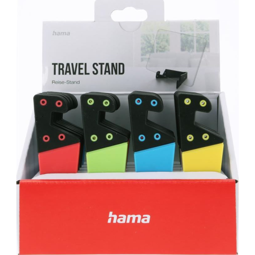 Hama Travel, stojanček pre tablety/smartfóny, displej 20 ks, mix farieb (cena za 1 ks) Hama Travel, stojanček pre tablety/smartfóny, displej 20 ks, mix farieb (cena za 1 ks)
