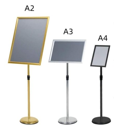 Klaprám A4 černý 25mm s podstavcem (RRA4B)