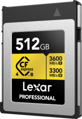 Lexar CFexpress 4.0 Pro Gold R3600/W3300 512GB