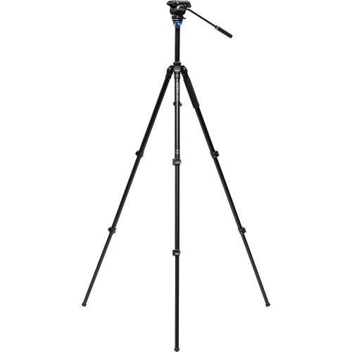 Benro hliníkový video statív A2573F s fluidnou video hlavou S4Pro | max. Výška 178 cm | nosnosť 4 kg | hmotnosť 3,04 kg | min. pracovná výška 41 cm