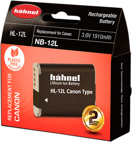 Hähnel HL-12L, Canon NB-12L, 3.6V, 6.9Wh, 1910mAh,