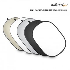 Walimex pro 5v1 set skladacieho reflektora WAVY 102x168cm