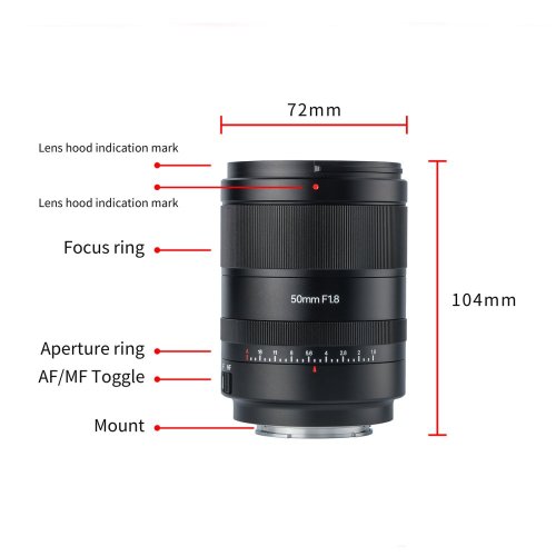 7Artisans AF 50mm f/1,8 - L-Mount (APS-C)