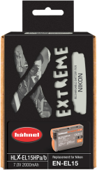 Hähnel EXTREME Li-Ion HLX-EL15HP - Nikon EN-EL15, 2000mAh, 7.0V 11.9Wh