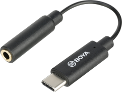 Boya BY-K4 / 3.5mm Female TRS to Male Type-C Adapter Cable (6cm)