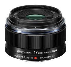 Objektív OM SYSTEM EW-M1718 II black (17mm, ekv. 34mm, 1,8)