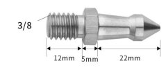 Hrot, bodec stativové nohy 3/8" 39mm (HRT38)