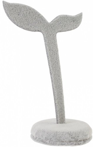 forDSLR stojánek na náušnice šedý samet 12cm