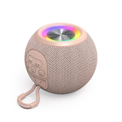 Hama Ball, Bluetooth reproduktor, 5 W, LED podsvietenie, AUX-in, USB-A, microSD slot, ružový