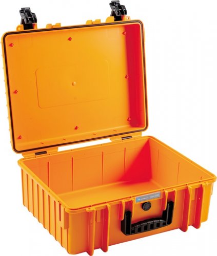 B&W Outdoor Koffer Typ 6000 mit Schaumstoff Orange