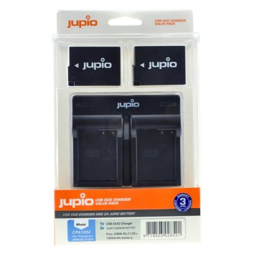 Jupio set DMW-BLC12E pro Panasonic, 1.200 mAh a duální nabíječky