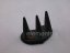 1x Triple Display Stand Samt Ring Finger Schwarz (PRST3)