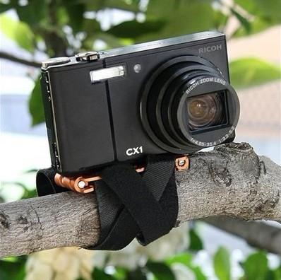 Držák fotoaparátu na řidítka žlutý