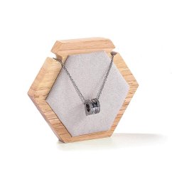Dekolt, stojánek, stojan na šperky octagon bílý (DRD10B)
