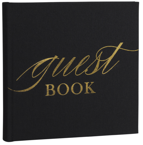 Focus Base Line Canvas Album 20x20 Guestbook Black