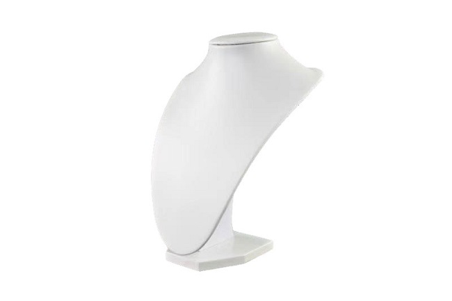 Dekolt na šperky výška 22cm bílý slonová kost (A06Wx)