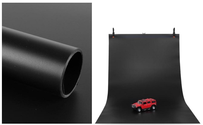 Fotopozadí černé PVC 100x200 matné (PVB1020X)