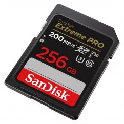 SanDisk Extreme PRO 256GB SDXC Memory Card 200MB/s and 140MB/s, UHS-I, Class 10, U3, V30
