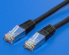 Patch kábel FTP Cat 6, 0,5m - černý