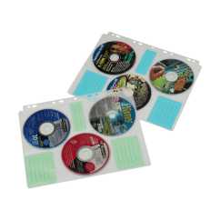Hama fólia na 6 CD/DVD, DIN A4, vrátane indexových kartičiek, balenie 10 ks (cena za balenie)