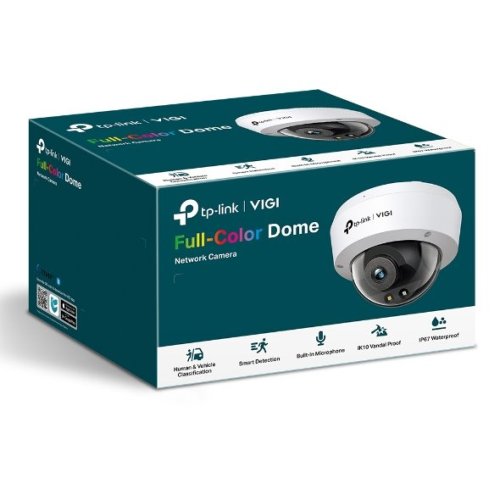 Kamera TP-Link VIGI C250(2.8mm) 5MPx, venkovní, IP Dome, 30m osvětlení