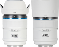 Sirui Sniper Lens APS-C AF Kit 16 & 75mm F1.2 E-Mount White