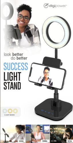 Digipower Success Phone Holder with 6" ring light