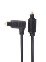 Optikai kábel Toslink - Toslink 90°, OD:4mm, 1m