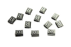 Plastové 3D cenovky náhradní znak 8 stříbrné (SS8)