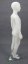 Figurína dětská chlapecká, matná bílá, výška 110cm
