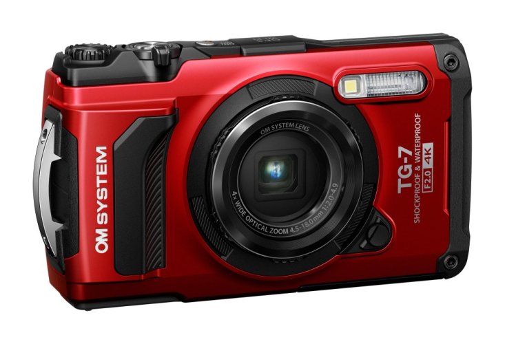Digitální fotoaparát OM SYSTEM TG-7 červený