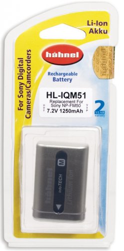 Hähnel HL-IQM51, Sony NP-FM50, 1250 mAh, 7.2V, 9Wh