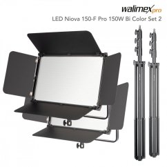 Walimex pro LED Niova 150-F Pro 150W Bi Color Set2