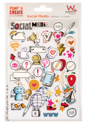 Walther Adhesive sticker Social Media
