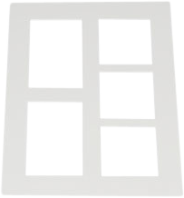 Focus pasparta koláž 30×40 bílá