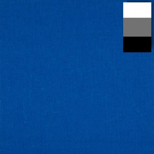 Walimex Stoffhintergrund (100% Baumwolle) 2,85x6m (blau)