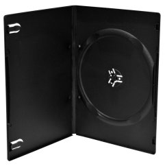 Obal na 1 DVD 7mm slim čierny - kartón 100 ks