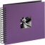 FINE ART 28x24 cm, Photo 10x15 cm/100 pcs, 50 Pages, Black Sheets (Lilac)