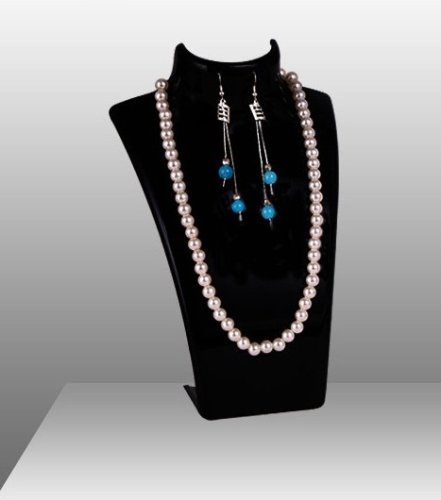 Dekolt, stojánek, stojan na šperky výška 21cm černý akryl (DKC)