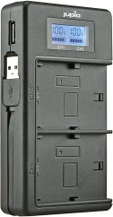 Jupio USB Dedicated Duo Ladegerät LCD für Fuji NP-W126(S)