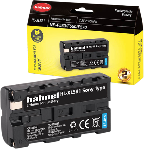 Hähnel HL-XL581, Sony NP-F530/550/570, 2500mAh, 7.2V, typ L