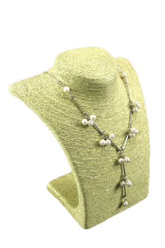 Dekolt, stojánek, stojan na šperky provázkový 22 cm zelený (A-9ZEL)