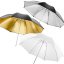 Walimex 3 Reflex/Translucent Light Umbrellas 84cm