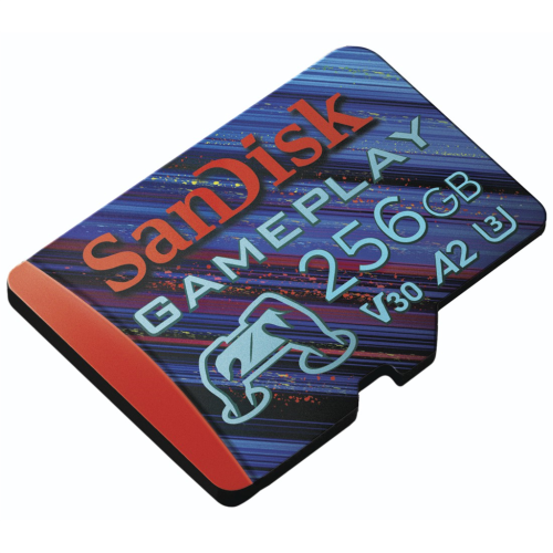 Karta SanDisk GamePlay microSDXC UHS-I, 256 GB Gaming microSDXC, 190 MB/s, 130 MB