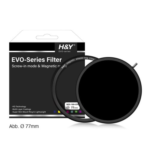 H&Y HD EVO ND3-1000 + CPL filtr 95mm + krytka