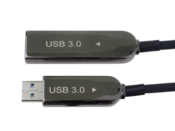 PremiumCord USB3.2 + 2.0 prodlužovací optický kabel A/Male - A/Female, 20 m