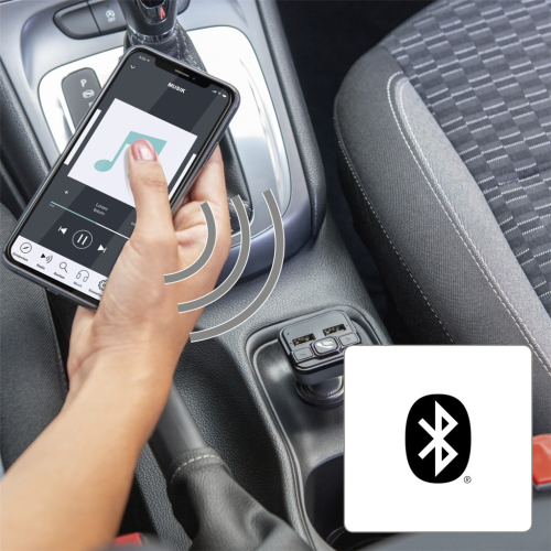 FM vysílač Hama s funkcí Bluetooth a handsfree