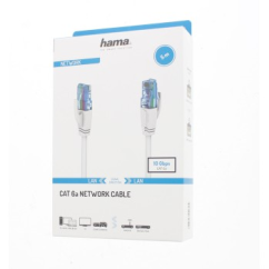 Hama hálózati kábel Cat6a U/UTP RJ45 5 m, 10 Gbps, Hama hálózati kábel Cat6a U/UTP RJ45 5 m, 10 Gbps