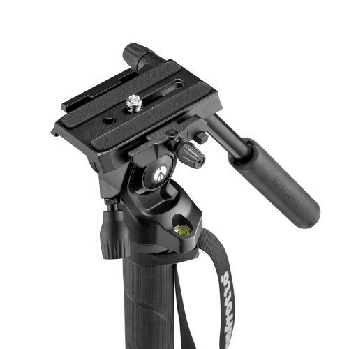 Manfrotto Element MII video monopod s fluidní hlavou | maximální výška 138 cm | nosnost 4 kg | otočný zámek | hmotnost 1,05 kg | destička 501PL