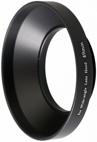 forDSLR 49mm Screw Wide-Angle Aluminium Lens Hood